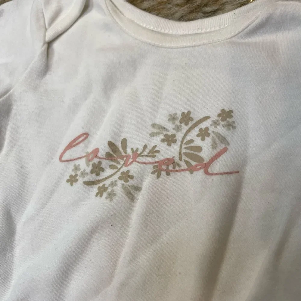 5 for $25🔥Homegrown‎ Baby Set of 2 Snap Bottom Tops Baby Size 3-6 Months
